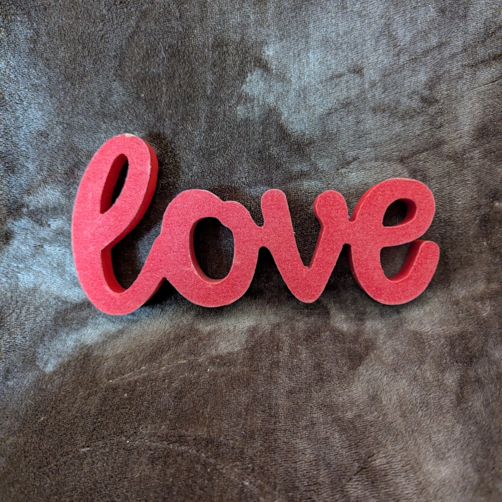 Red Love Sign Decor